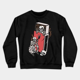 Fire and skull Crewneck Sweatshirt